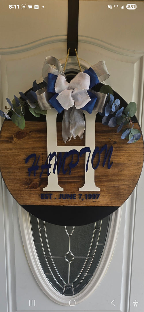 Custom Family Door sign